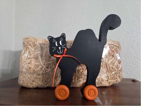 Black Cat on Wheels