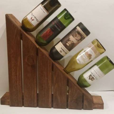 Angled Counter Top Wine Holder