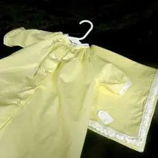 day gowns and coordinating receiving blankets