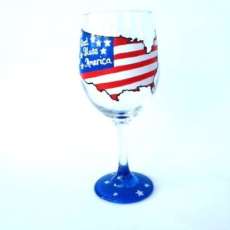 Patriotic Wine Glass