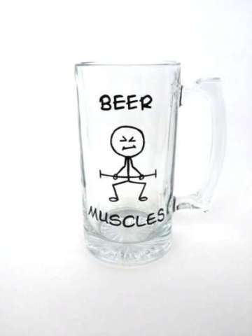 Beer Muscle beer mug