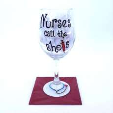 Nurse wine glass