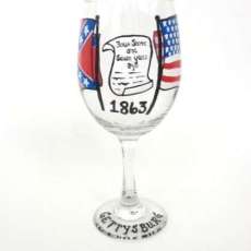 Gettysburg wine glass
