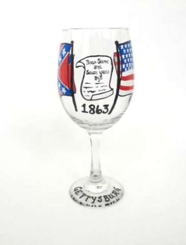 Gettysburg wine glass
