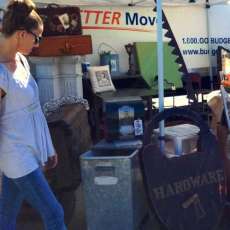 A Shopper at Topanga Vintage