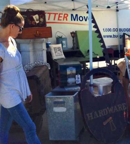 A Shopper at Topanga Vintage