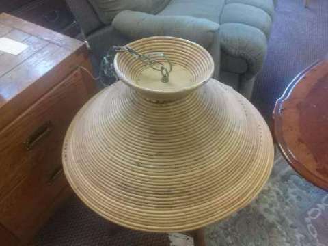 Beautiful Vintage Bamboo Hanging Lamp