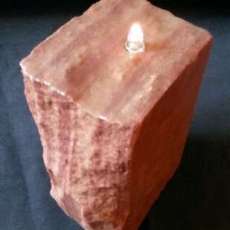 Red Sandstone Candle