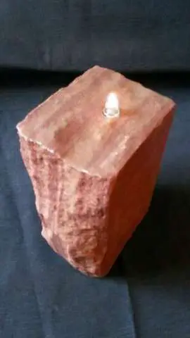 Red Sandstone Candle