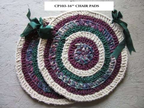 Fabric Crocheted Chair Pads