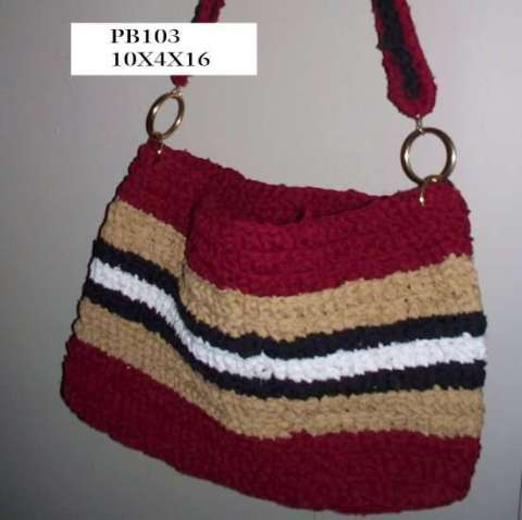 Fabric Crocheted Totes and Pocketbooks