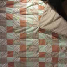 Reversible Brown Tone Quilt