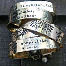 Hand Stamped Cuffs