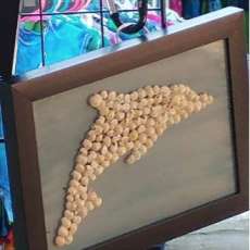 Dolphin Seashell Art