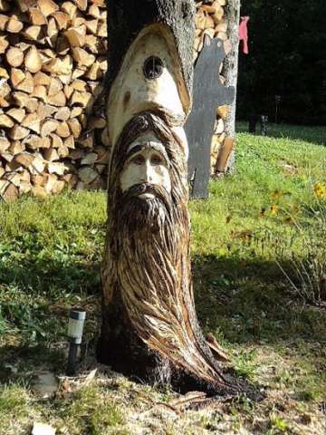 Tree Spirit Onsite Stump Carving