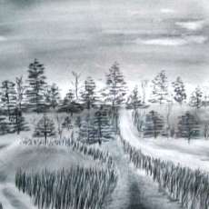 Charcoal drawing.  2010