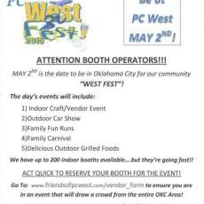 West Fest Booth Vendors Wanted!