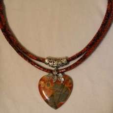 Picasso Jasper Heart Necklace