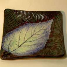 Hand Shaded Leaf With Carving