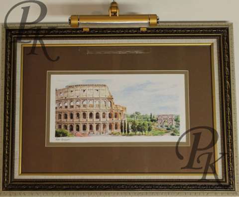 Italy print with frame light