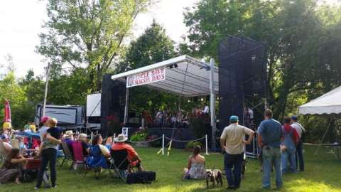 Uncle Dave Macon Days Stage Setup