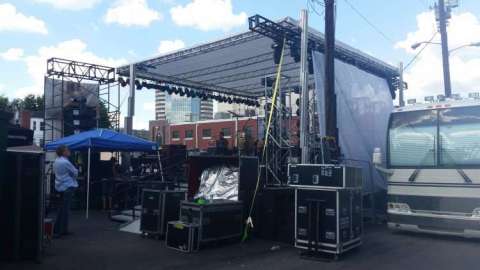 Guitar-B-Que Stage Setup (Back)