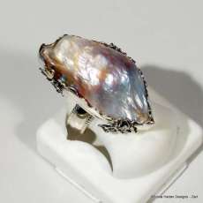 huge biwa pearl ring