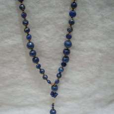 Dark Blue/ Glitter Necklace