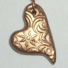 Golden Heart - Hand Sculpted