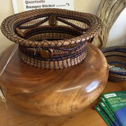 Coiled Wooden Turned Bowl