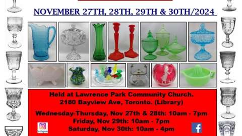 The Toronto Antique & Vintage Glass Holiday Event.