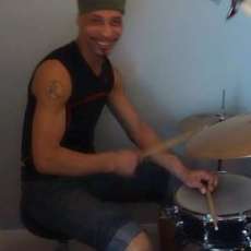 Drummer/Sax/Singer, Davidione During the Living Room Concert Series