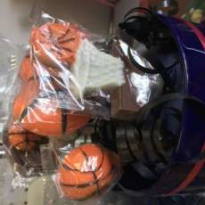 Chocolate Basketball Suckers