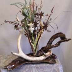 Antler Driftwood Vase