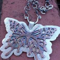 Butterfly in Sterling Silver and Copper