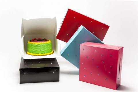 Rhinestone Cake Boxes
