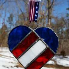 Patriotic Heart Ornament