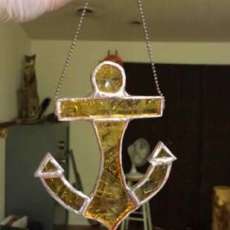 Anchor Ornament - Gold