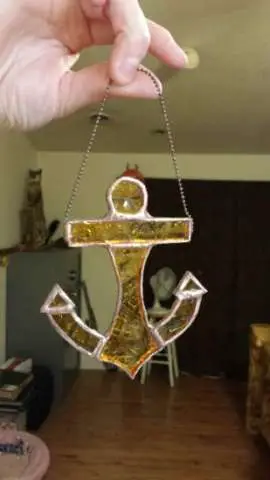 Anchor Ornament - Gold