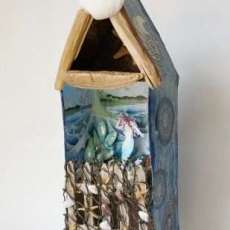 Mixed Media Seaside Art Shrine Shadowbox
