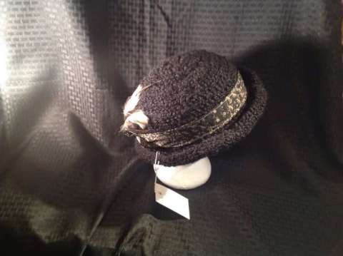 Brimmed Hat. Black. $25.00