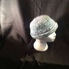 Pill Box Type Hat. Blue. $20.00