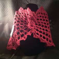 Over Shoulder Crochet Garment. $25.00