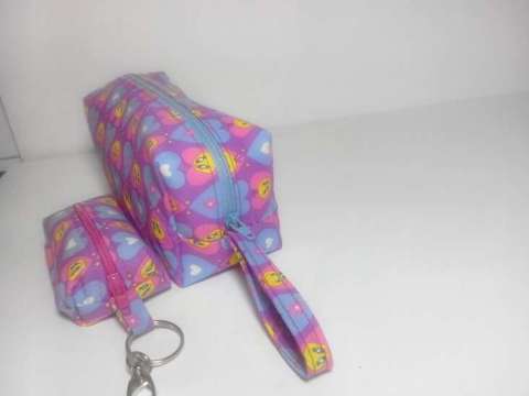 Keychain Duffle Bag and Large Cosmetic Dufflebag