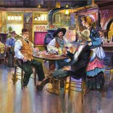 My Old West Print, Takin' It Easy