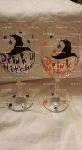 Halloween Wine Glasses