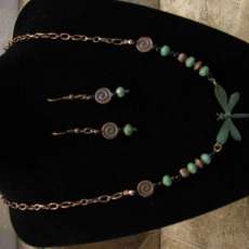 Dragonfly Necklace/Earring Set