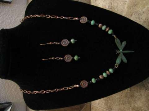 Dragonfly Necklace/Earring Set