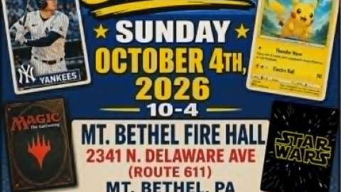 Mount Bethel PA Trading Card Show