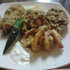 Shrimp N Catfish Steak Platter